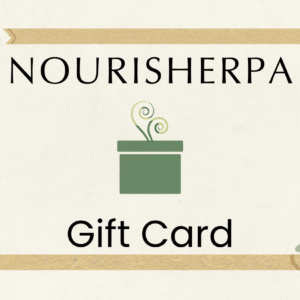 Nourisherpa Gift Card – digital wellness gift card for naturopathic and holistic health services in Buffalo Grove, Illinois.